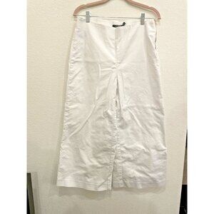 Lauren Ralph Lauren Wide Leg Capri Pants Side Zipper 10‎ Beachy Old Money Cruise